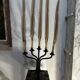 Metal candlestick, Murano glass ornament