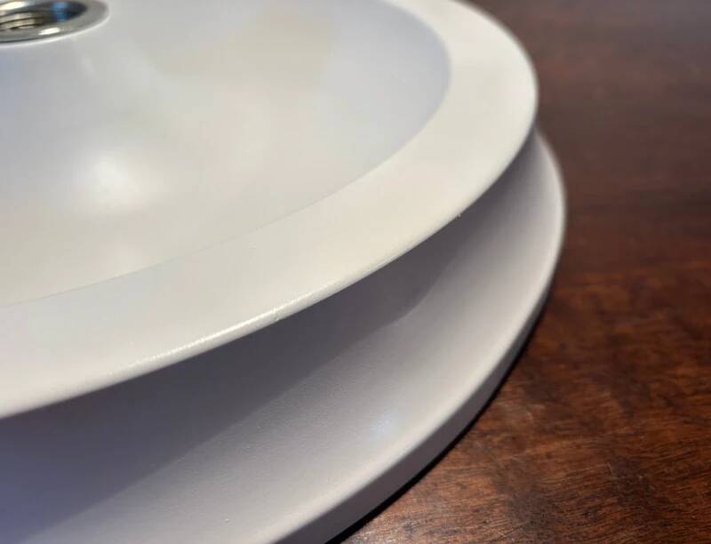 Mid-century aluminum space age disco wall/ceiling light - 1970