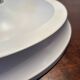 Mid-century aluminum space age disco wall/ceiling light - 1970