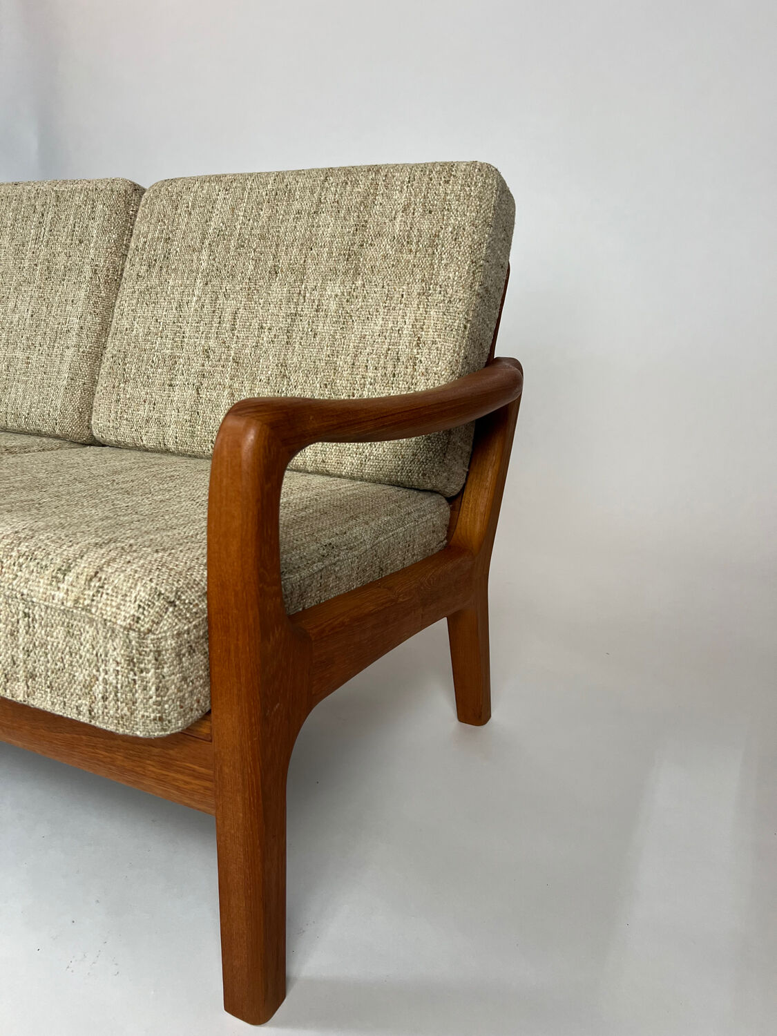 Canapé-lit en teck danois par Juul Kristensen, design vintage