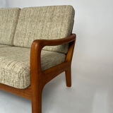 Canapé-lit en teck danois par Juul Kristensen, design vintage