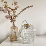 Vintage glass bubble pendant lamp