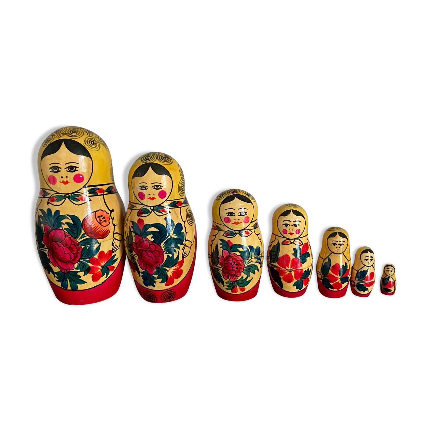 Ensemble de 7 poupées russes matrioshka