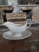 White earthenware gravy boat 19th Creil and Montereau