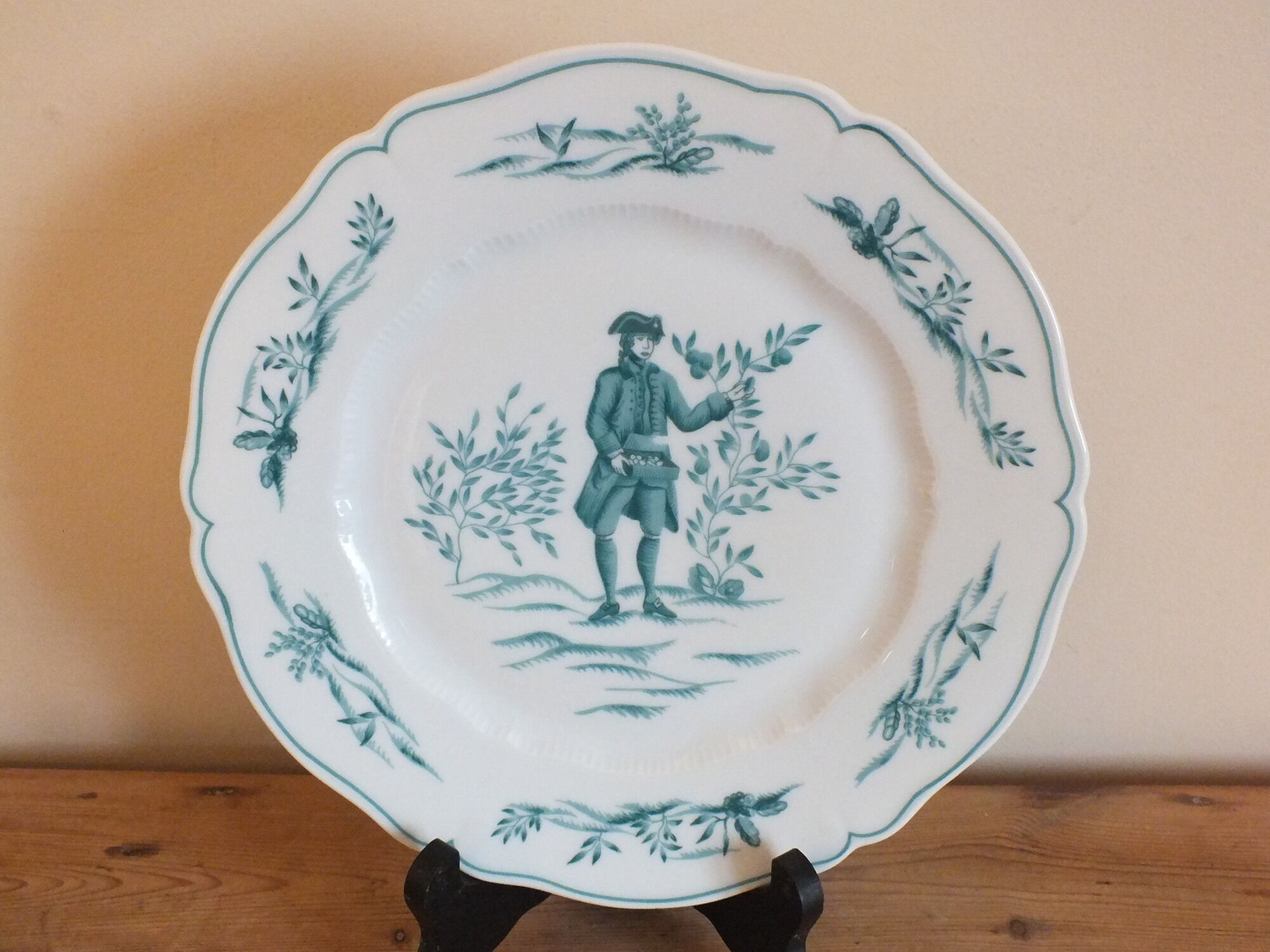 Set of 6 flat plates Limoges Haviland