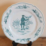 Set of 6 flat plates Limoges Haviland