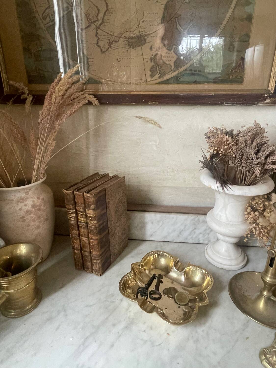 Solid brass cigar ashtray