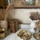 Solid brass cigar ashtray