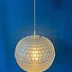 Mid-century crystal ball pendant in acrylic glass