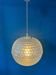 Mid-century crystal ball pendant in acrylic glass