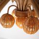 Lustre « cocotier/palmier » en rotin