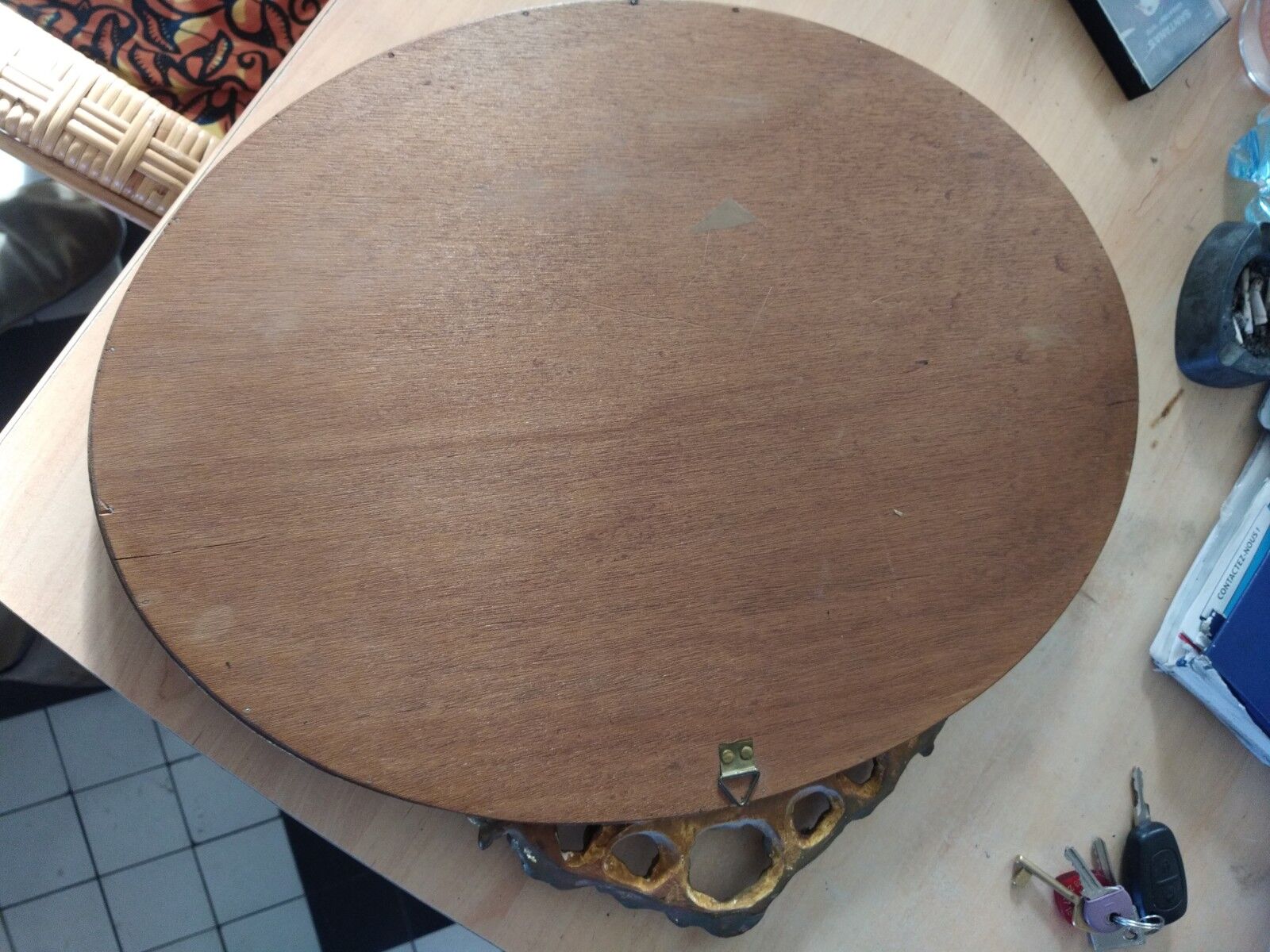 Oval mirror Louis XVI gilded