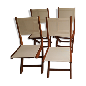 lot de 4 chaises de jardin - pliantes