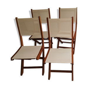 Lot de 4 chaises de jardin pliantes