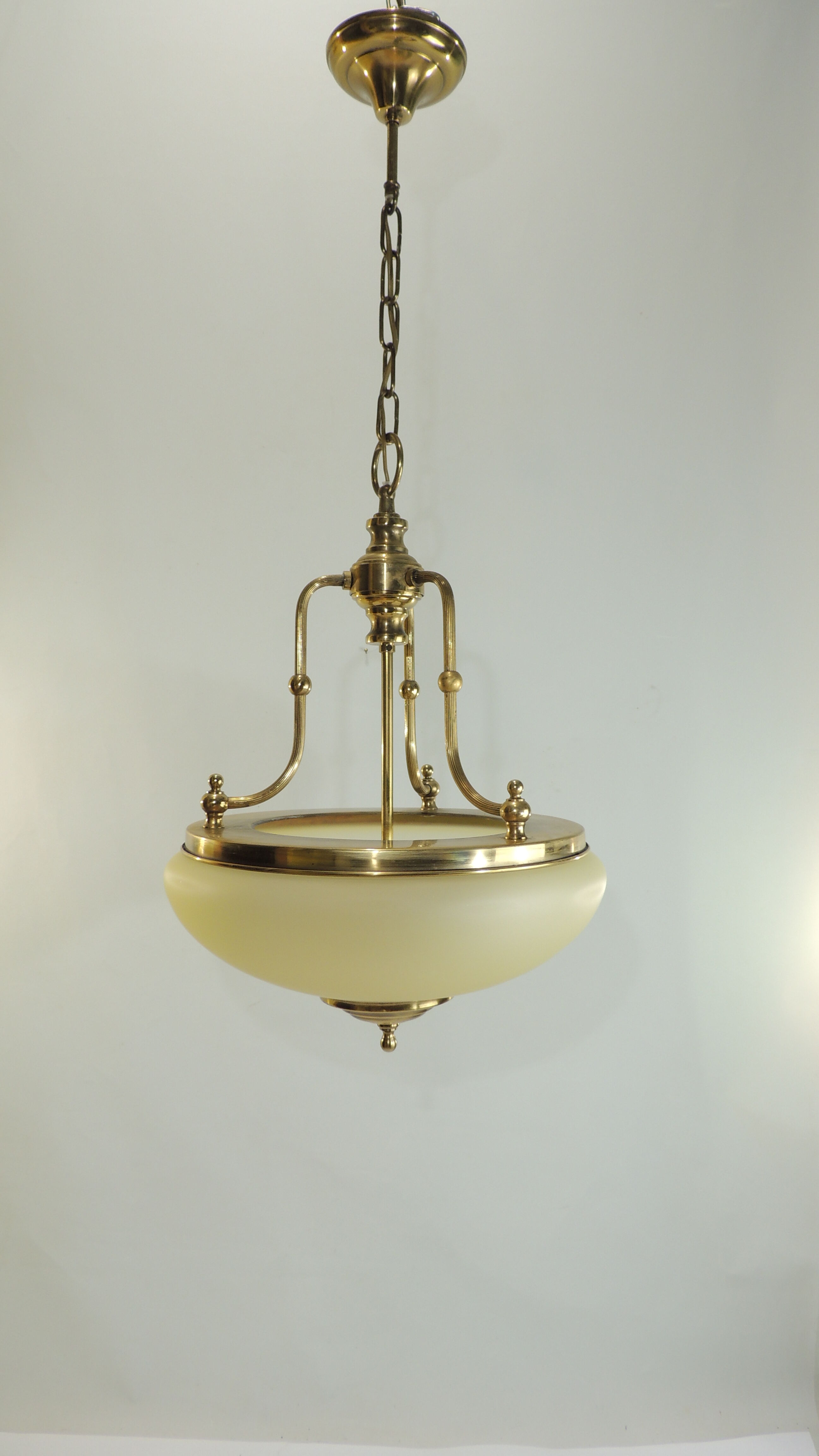 Glass and brass / vintage suspension