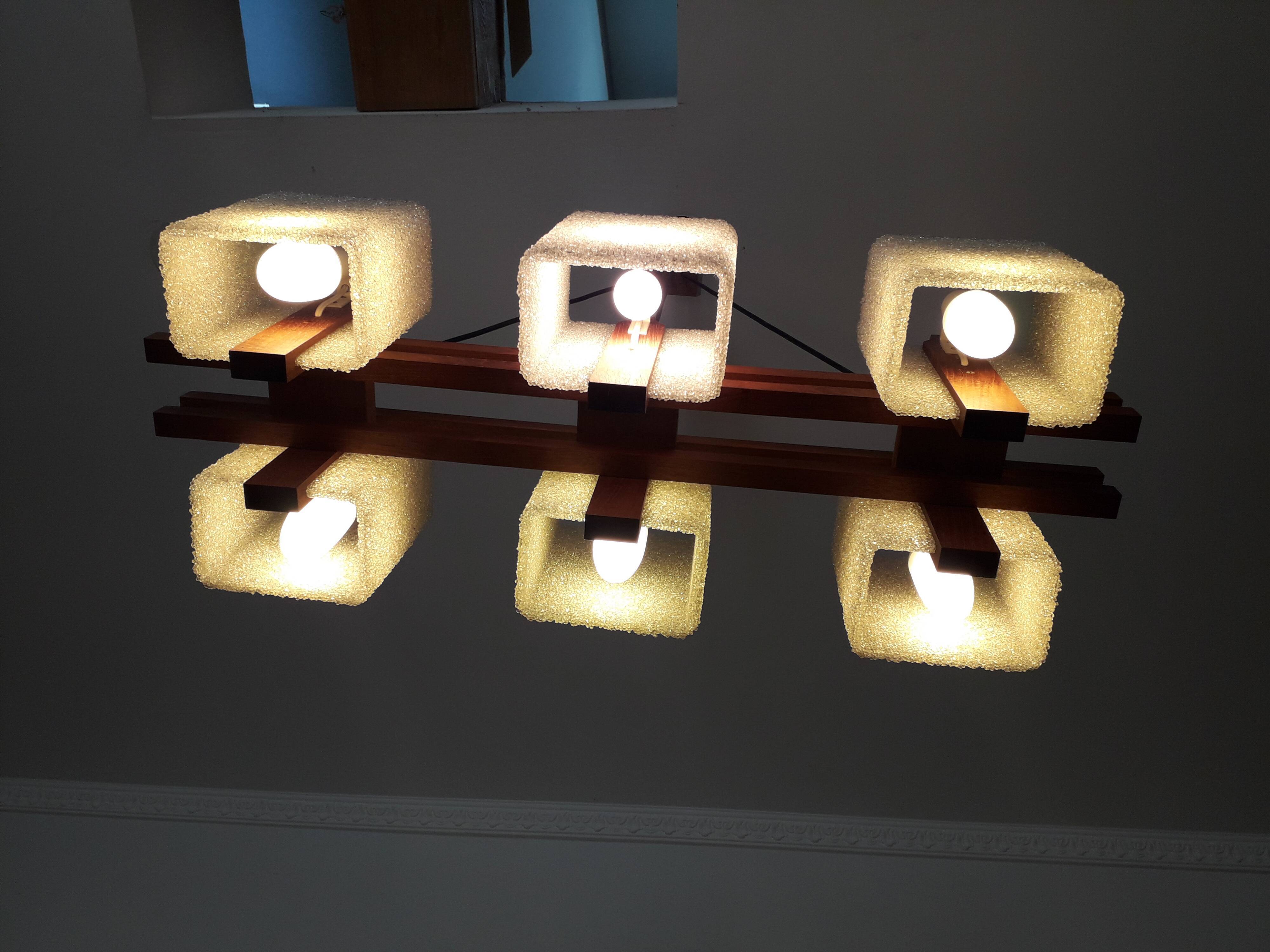 Scandinavian teak and perspex 60's