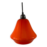 Vintage pendant light in orange opaline