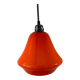 Vintage pendant light in orange opaline