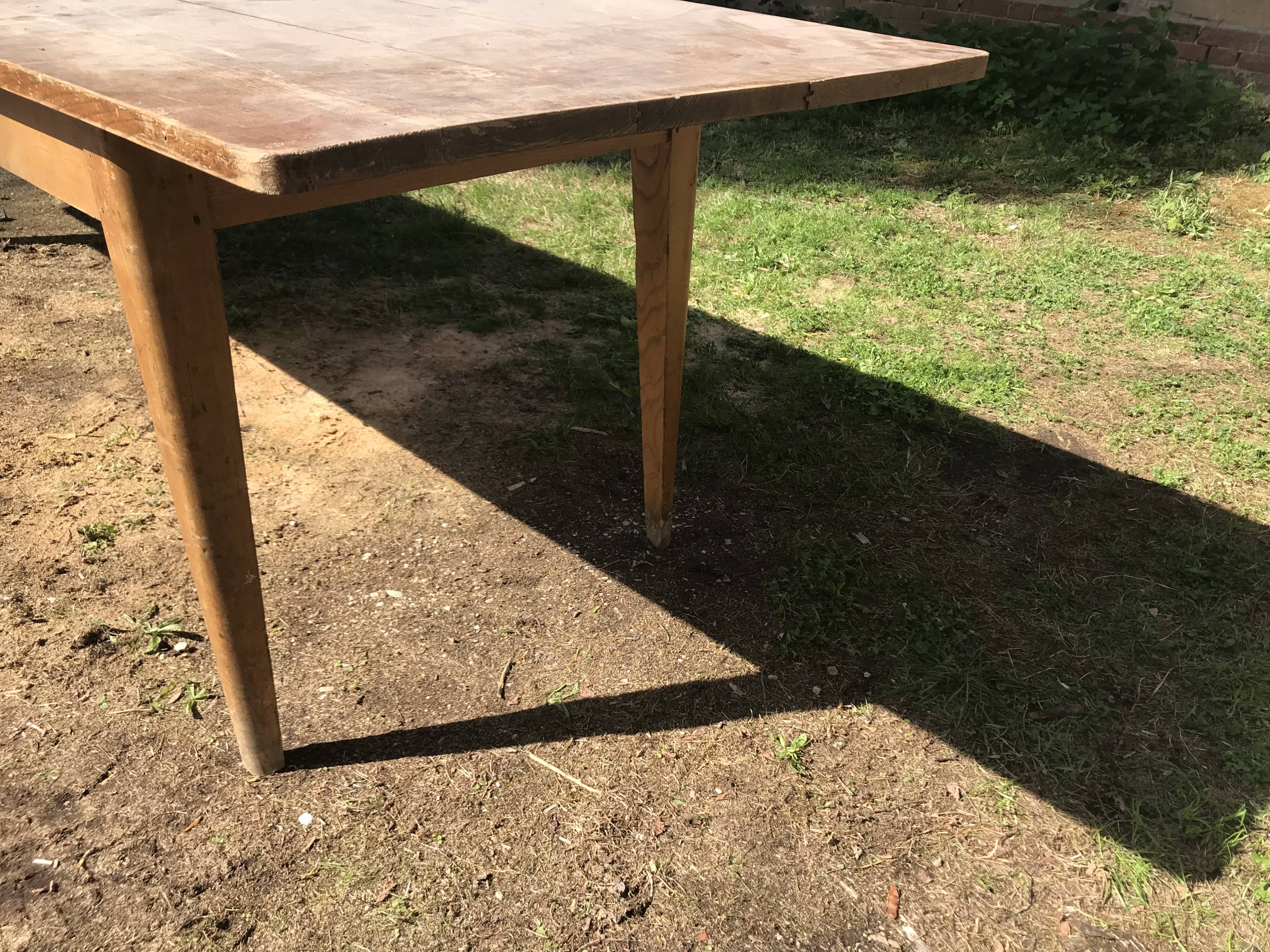Farm table and two benches