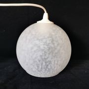 pendant lamp, lampshade, ball, art deco, opaque glass, Clichy glass