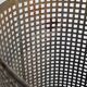 Industrial style metal wastebasket, 50s