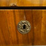 Biedermeier desk in 19th century cherry veneer