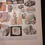 Lithograph on minerals of 1922 (quartz)