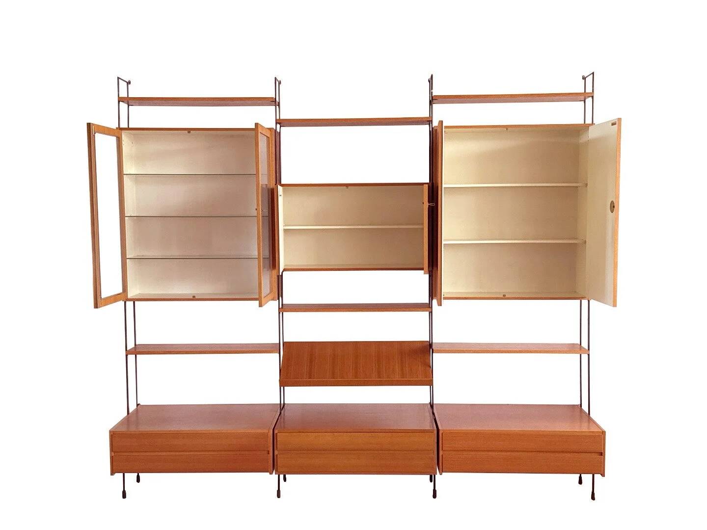 Hilker Omnia walnut wall system – 1960s