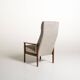 Scandinavian teak reading armchair, 1960s