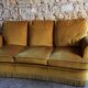 Sofa 3 places velvet mustard
