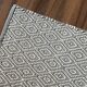 19 x 48 Inc. - Handwoven Cotton, Geometric Pattern, Indian, Handmade, Small, Area, Floor, Rug\Carpet