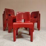 Set of 6 Universale 4867 Chairs by Joe Colombo for Kartell