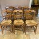 6 rustic chairs