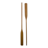 Pair of wooden boat oars