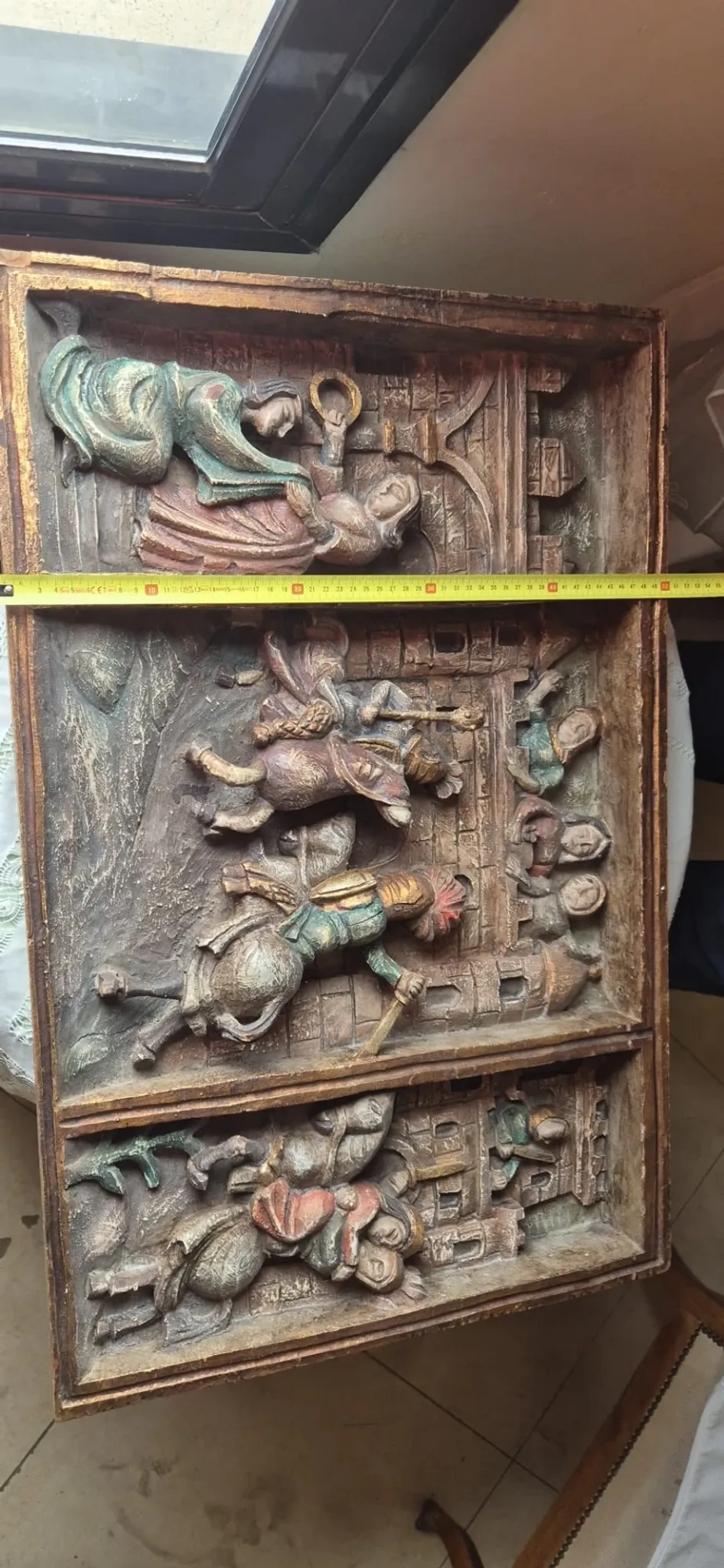 Polychrome wooden table