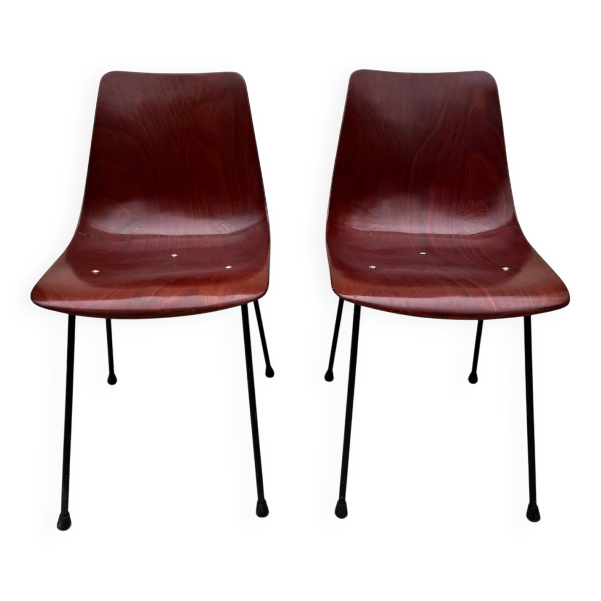 2 vintage chairs by Pierre Paulin model CM 131 edition Thonet