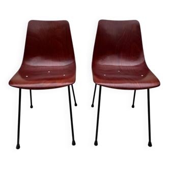 2 vintage chairs by Pierre Paulin model CM 131 edition Thonet