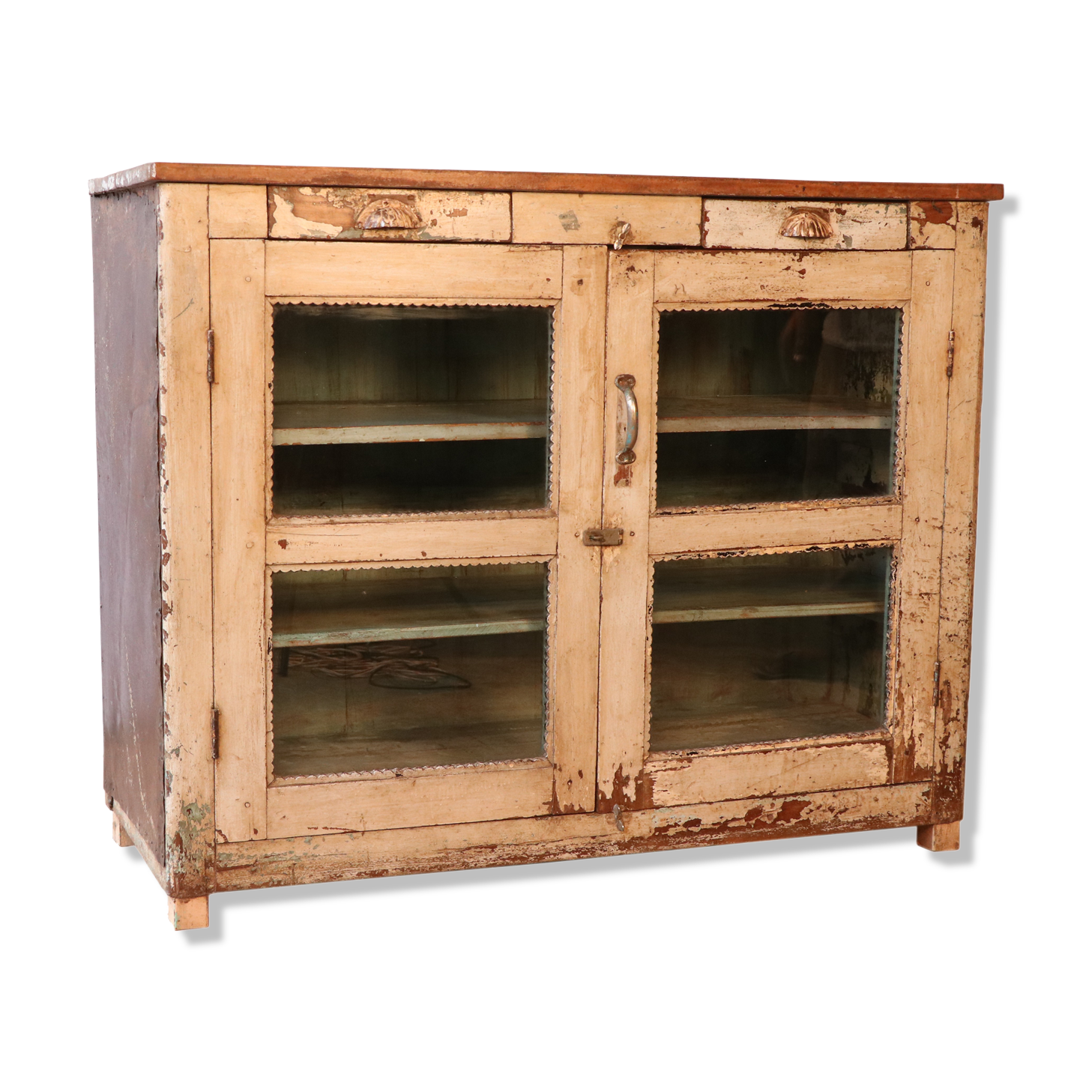 Old original Burmese teak teak sideboard original unbleached patina
