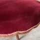 Set of 4 Louis XV style chairs in cherry wood – canework and burgundy velvet