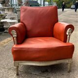 Pair of neoclassical bergère armchairs by Maison Jansen circa 1950.