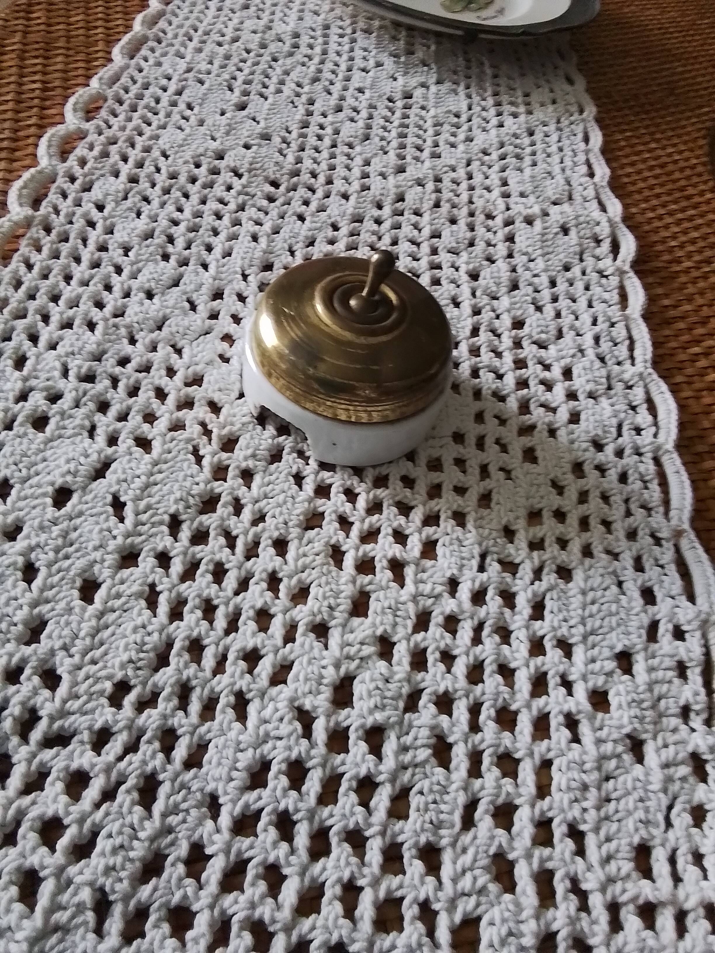 Old porcelain and brass switch