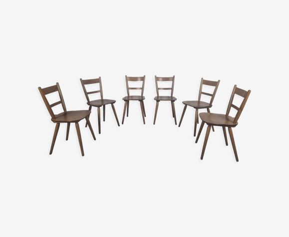 6 chaises bistrot vintage années 60