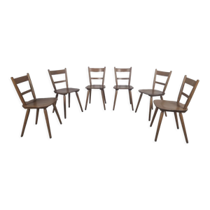 6 chaises bistrot vintage