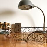 Metal wastebasket mail