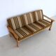 Sofa danois en chêne vintage, années 50