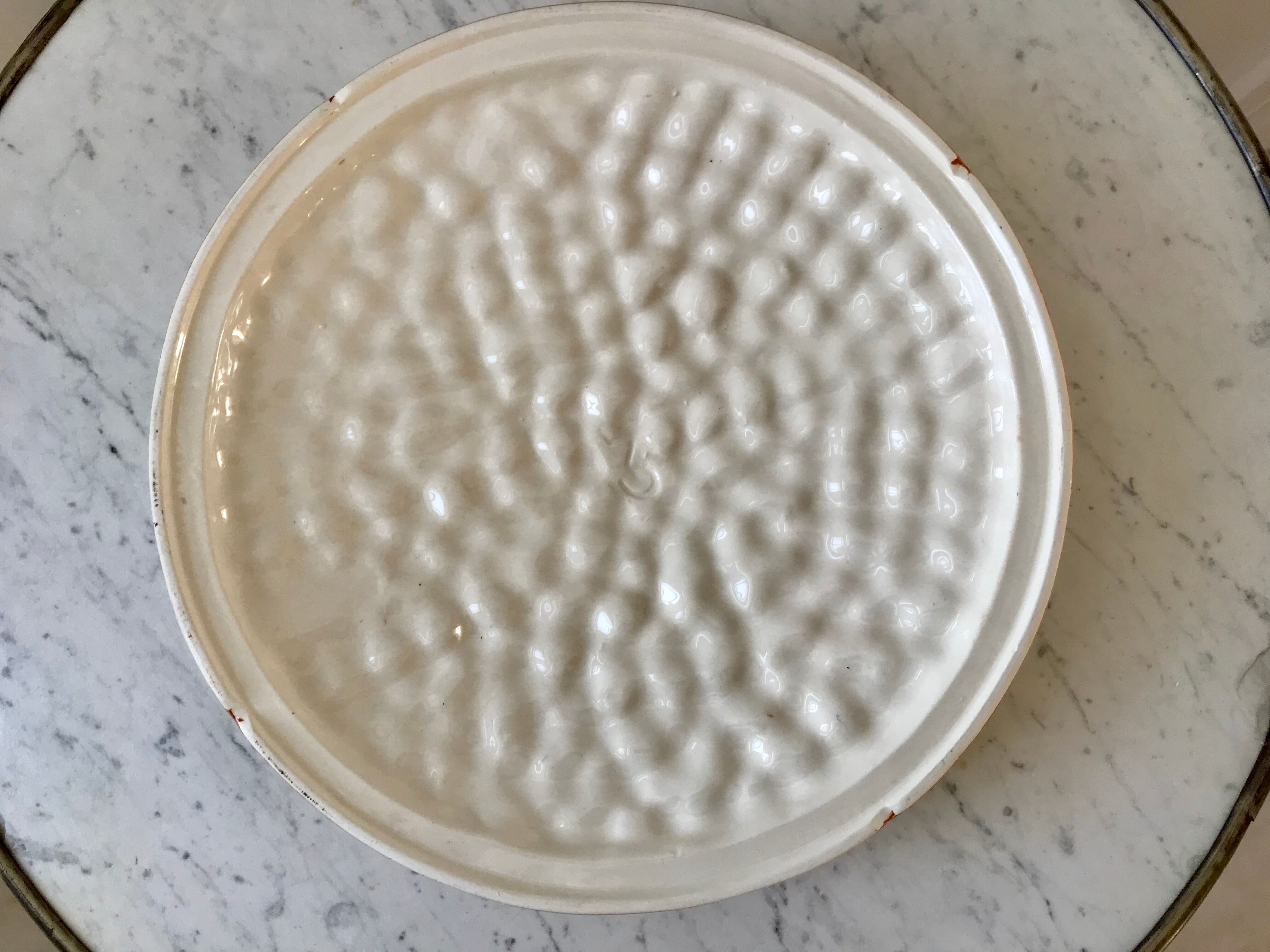 Vintage raspberry slurry pie dish 50s