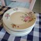 Dessert plates floral decoration Mehun France