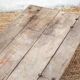 Vintage trolley coffee table, industrial wooden table on wheels, decor.