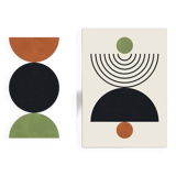 2 geometric art prints. A2 (42x59.4cm).