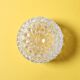 Mid-Century Crystal Bonbon Jar: Vintage Glass Jewelry Box, Italy 1970s